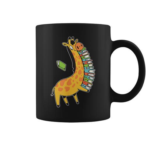 Books & Giraffe Graphic Print Coffee Mug - Bookorys