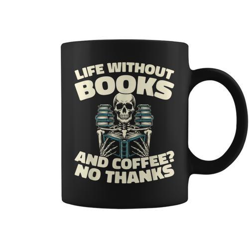 Books Bibliophile Librarian Library Literature Bookworm Graphic Print Coffee Mug - Bookorys AU