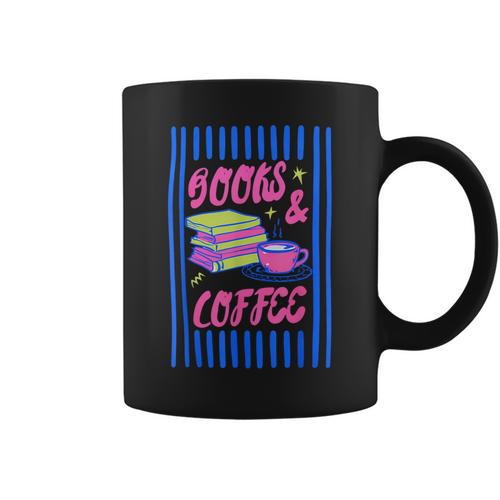 Books And Coffee Bookish Bookworm Reading Book Lover Women Graphic Print Coffee Mug - Bookorys UK