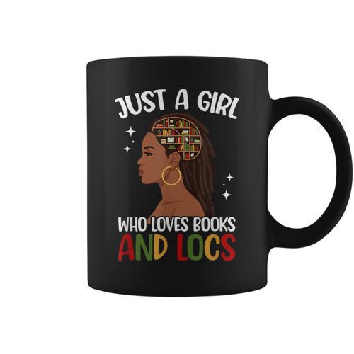 Books And Locs Loc'd Dreadlocs Locd Hair Graphic Print Coffee Mug - Bookorys UK