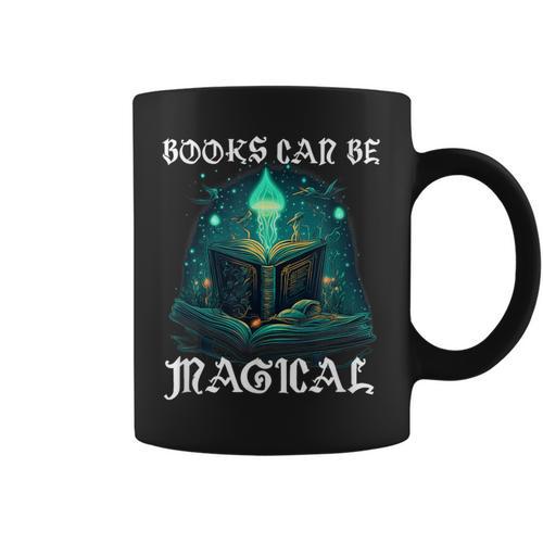 Books Can Be Magical Fun Creative Unique For Readers Graphic Print Coffee Mug - Bookorys DE