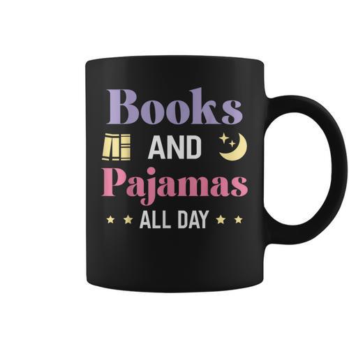 Books And Pajamas Book Pajama Graphic Print Coffee Mug - Bookorys