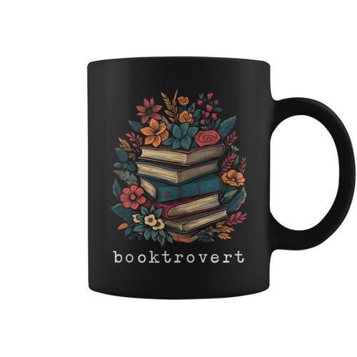 Booktrovert Book Lovers Wildflowers Cottagecore Women Graphic Print Coffee Mug - Bookorys CA