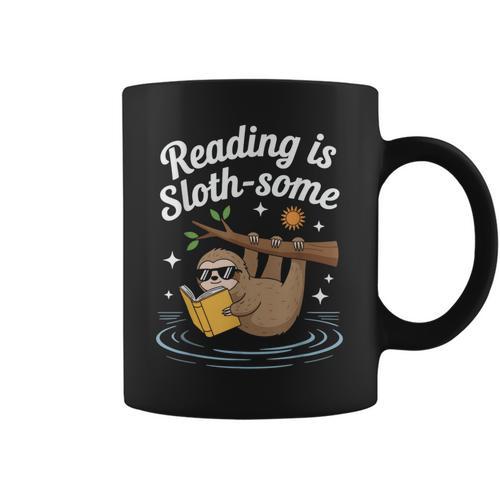 Booktrovert Shirt Reading Is Sloth Some Book Lover Graphic Print Coffee Mug - Bookorys UK