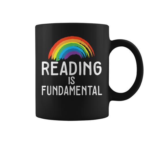 Bookworm Literature I Book Nerd I Reading Is Fundamental Graphic Print Coffee Mug - Bookorys CA