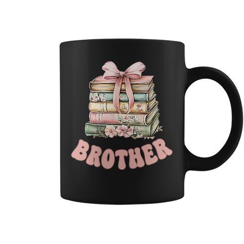 Brother Book First Chapter Birthday Family Matching Party Graphic Print Coffee Mug - Bookorys