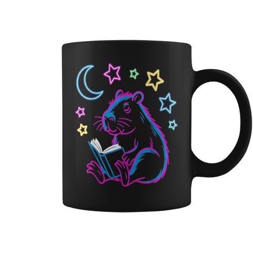 Capybara Books Reading Library Librarian Men Women Graphic Print Coffee Mug - Bookorys AU