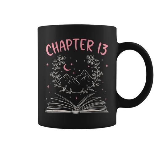 Chapter 13 Birthday Reading Book Lovers 13 Year Old Graphic Print Coffee Mug - Bookorys AU