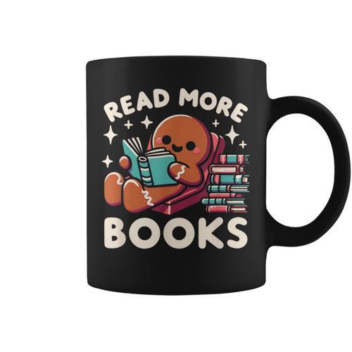 Christmas Teacher Shirt Read More Books Women Graphic Print Coffee Mug - Bookorys UK