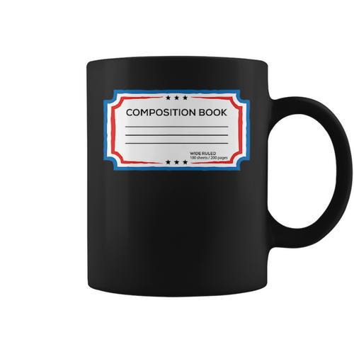 Classic Composition Book Cover Teachers And Students Graphic Print Coffee Mug - Bookorys UK