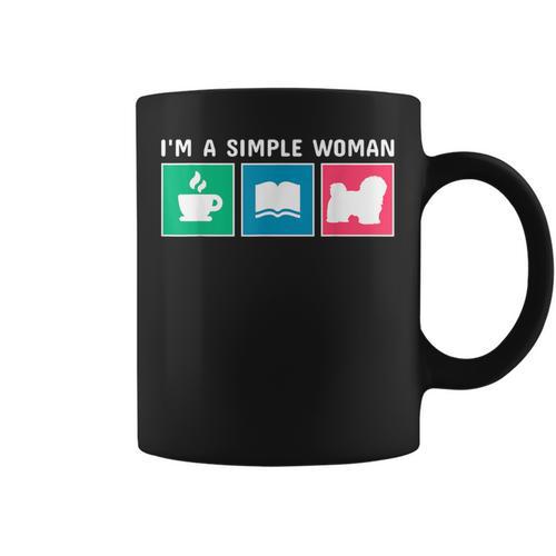 Coffee Books And Havanese Dog Men Women Kids Graphic Print Coffee Mug - Bookorys UK