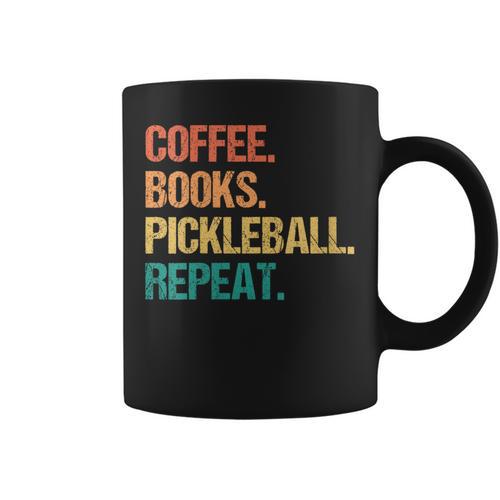 Coffee Books Pickleball Reading Lovers Bookworm Graphic Print Coffee Mug - Bookorys DE