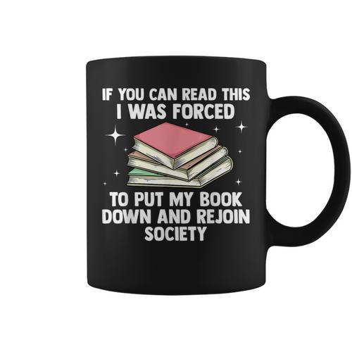 Cool Librarian Art For Men Women Novel Book Nerd Library Graphic Print Coffee Mug - Bookorys AU