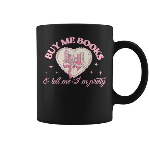 Coquette Reading Book Love Pink Bow Bookish Mom & Daughter Graphic Print Coffee Mug - Bookorys DE