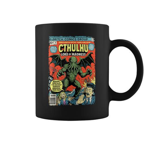 Cthulhu Lord Of Madness Vintage Comic Book Cover Graphic Print Coffee Mug - Bookorys CA