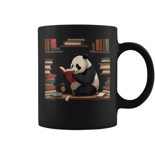Cute Bear Is Reading a Book Reading Panda Bear Graphic Print Coffee Mug - Bookorys AU