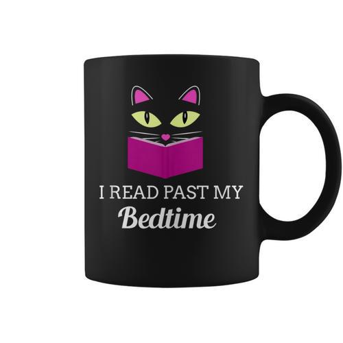 Cute Cat Reading Book Lover Graphic Graphic Print Coffee Mug - Bookorys AU