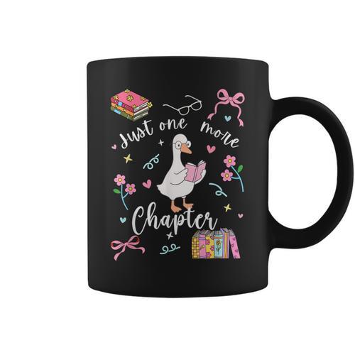 Cute Just One More Chapter Silly Goose Book Club Graphic Print Coffee Mug - Bookorys AU