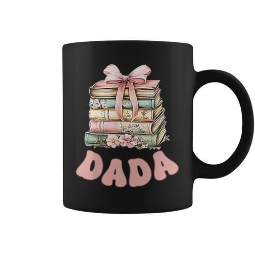 Dada Book First Chapter Birthday Family Matching Party Graphic Print Coffee Mug - Bookorys