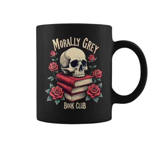 Dark Romance Romantasy Smutty Book Lover Morally Grey Merch Graphic Print Coffee Mug - Bookorys AU