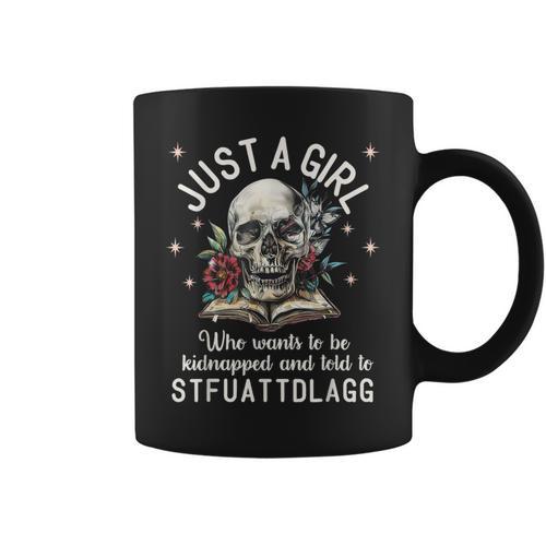 Dark Romance Smutt Book Merch STFUATTDLAGG Good Girl Trigger Graphic Print Coffee Mug - Bookorys UK