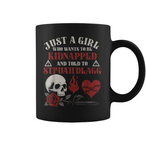 Dark Romance Smutt Books Merch STFUATTDLAGG Kidnapped Graphic Print Coffee Mug - Bookorys UK