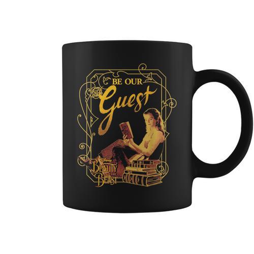 Disney Beauty And The Beast Belle Book Graphic T-Shirt Graphic Print Coffee Mug - Bookorys UK