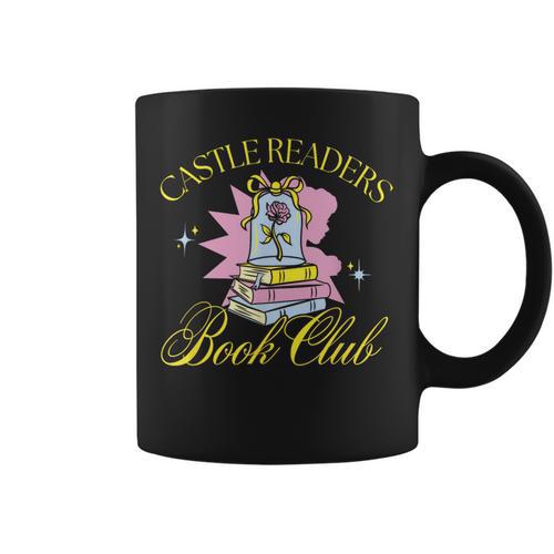 Disney Beauty And The Beast Belle Castle Readers Book Club Graphic Print Coffee Mug - Bookorys
