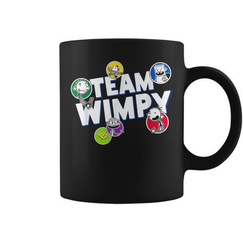 DOAWK Colorful Team Wimpy Sticker Collage Book Series Graphic Print Coffee Mug - Bookorys