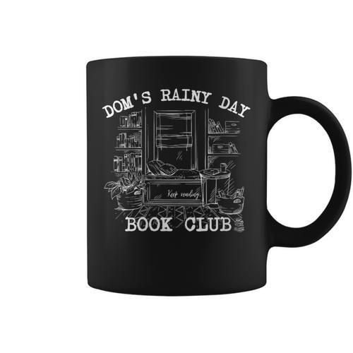 Dom's Rainy Day Book Club Graphic Print Coffee Mug - Bookorys UK