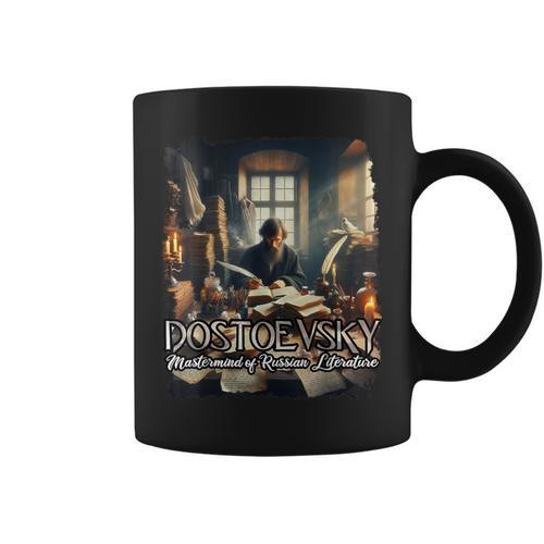 Dostoevsky Books Graphic Print Coffee Mug - Bookorys UK