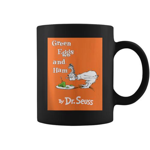 Dr Seuss Green Eggs And Ham Book Cover Graphic Print Coffee Mug - Bookorys DE