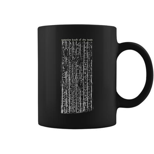 Egyptian Book Of The Dead Funerary Text Ancient Hieroglyphic Graphic Print Coffee Mug - Bookorys