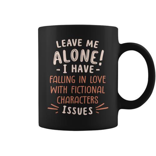 Falling In Love With Fictional Characters Book Movie Lover Graphic Print Coffee Mug - Bookorys CA