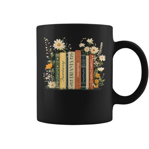 Fantasy Drama Tragedy Book Floral Subtle Graphic Print Coffee Mug - Bookorys CA