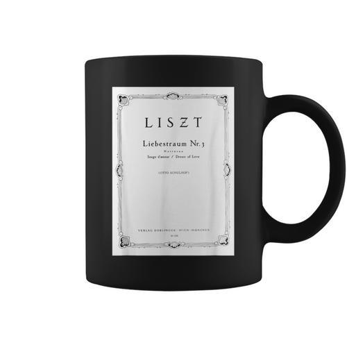 Franz Liszt Dream Of Love Vintage Book Cover Graphic Print Coffee Mug - Bookorys