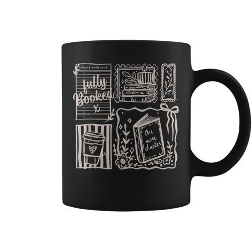 Fully Book One More Chapter Vintage Book Lovers Matching Graphic Print Coffee Mug - Bookorys