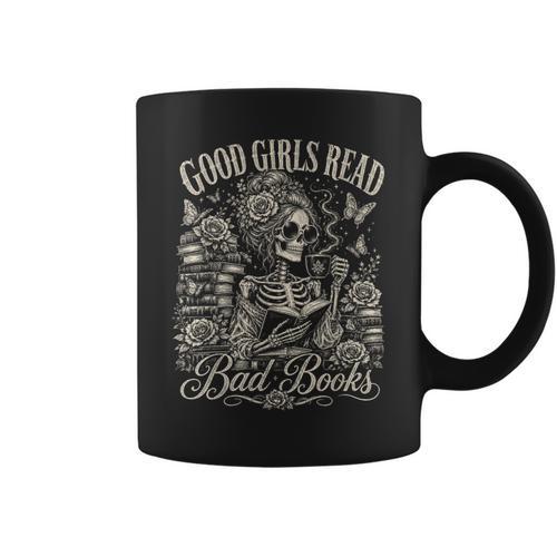 Good Girls Read Bad Books Smut Reader Dark Romance Graphic Print Coffee Mug - Bookorys UK