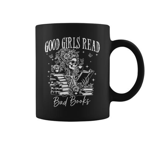 Good Girls Read Bad Books Smut Reader Dark Romance Premium Tri-Blend Graphic Print Coffee Mug - Bookorys AU