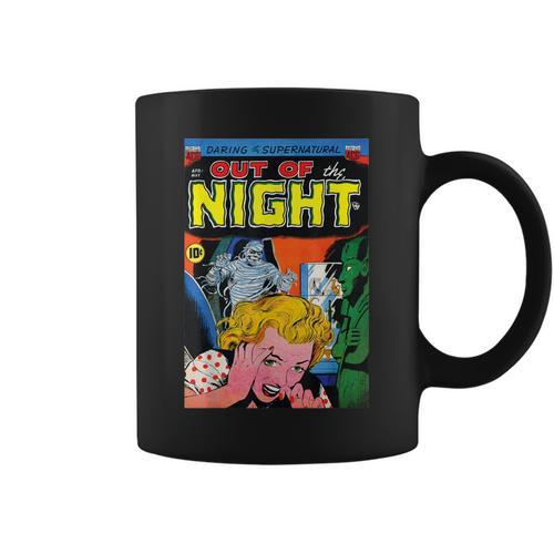 Halloween Horror Vintage Mummy Zombie Comic Book Retro Graphic Print Coffee Mug - Bookorys