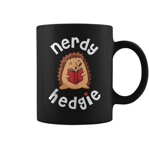 Hedgehog Book Graphic Print Coffee Mug - Bookorys UK