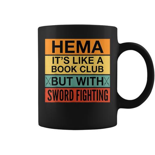 Hema Definition Like A Book Club With Swords Graphic Print Coffee Mug - Bookorys AU