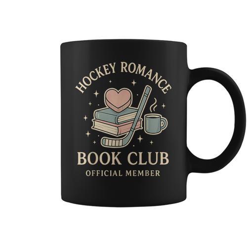 Hockey Romance Book Club Reader Love Reading Sports Graphic Print Coffee Mug - Bookorys