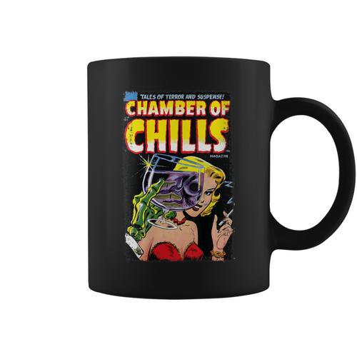 Horror Comic Book Cover Chamber Of Chills 19 Graphic Print Coffee Mug - Bookorys