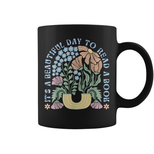 It's A Beautiful Day To Read A Book Librarian Book Lover Graphic Print Coffee Mug - Bookorys CA