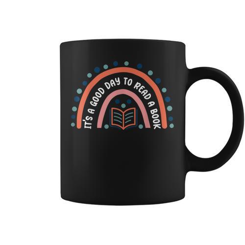 It’s a Good Day To Read a Book Bookworm Book Lovers Rainbow Graphic Print Coffee Mug - Bookorys UK