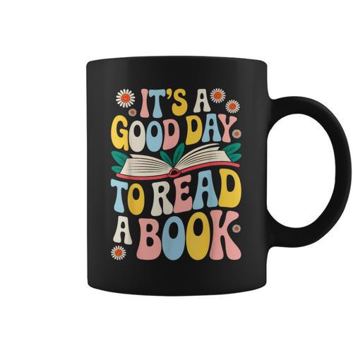It’s a Good Day To Read a Book Floral Women Girls Book Day Graphic Print Coffee Mug - Bookorys DE
