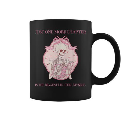 Just One More Chapter Is The Biggest Lie I Tell Myself Book Graphic Print Coffee Mug - Bookorys UK