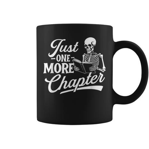 Just One More Chapter Book Lover Reading Bookworm Reader Graphic Print Coffee Mug - Bookorys CA