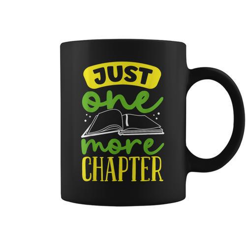 Just One More Chapter Bookworm Book Reading Graphic Print Coffee Mug - Bookorys UK